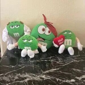 M&M's Green Plush Toy - Soft Collectible Character